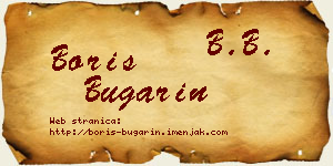Boris Bugarin vizit kartica